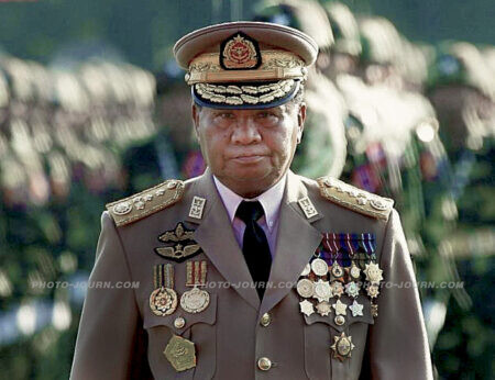 Senior General Than Shwe, Commander in Chief of the Burmese military and chairman of the State Peace and Development Council