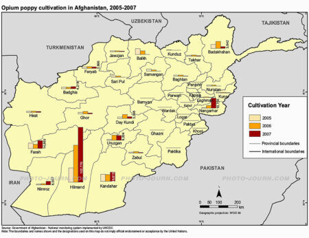 Survey claims that opium production in Afghanistan has doubled in the last two years