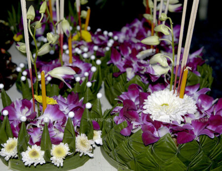 A collection of krathong