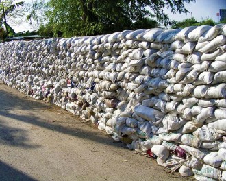 Bangkok is hoping millions of sandbags will keep the 2011 Thailand flood out of the city.