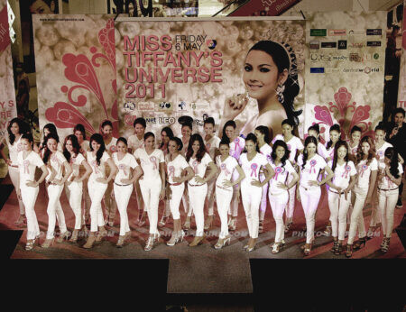 The final 30 Thailand ladyboys who will compete in the final two rounds of Miss Tiffany’s Universe 2011.