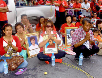 Red Shirt Ratchaprasong memorial 2011 07 | @photo_journ's newsblog by John Le Fevre