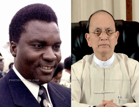 Rwandan president Juvenal Habyarimana Myanmar President Thein Sein- moderate and reformist
