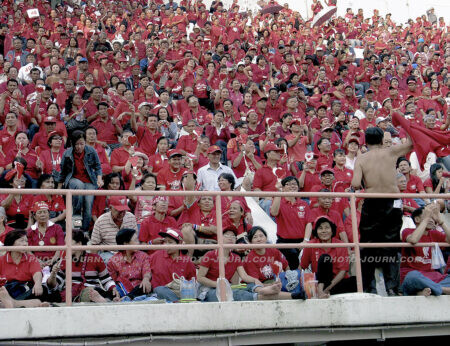 Pro-democracy red-shirt supporters rally in Bangkok