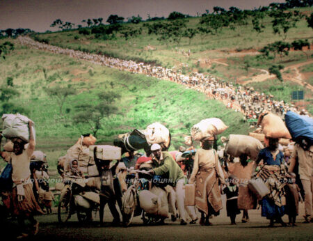 Mass displacement of Rwandan people in 1994 occurred within the context of a regional peace effort to deal with this 35-year old refugee problem