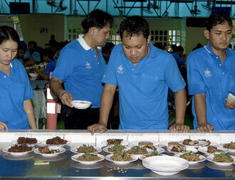 Lunch time for the Thonburi Automotive Assembly workers