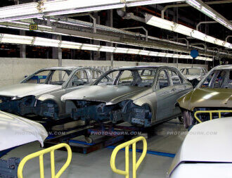 Inside the factory building Thailand's Mercedes-Benz's