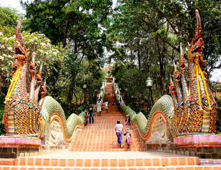 Thailand’s best known Buddhist temples and a major pilgrimage site for Thai Buddhists